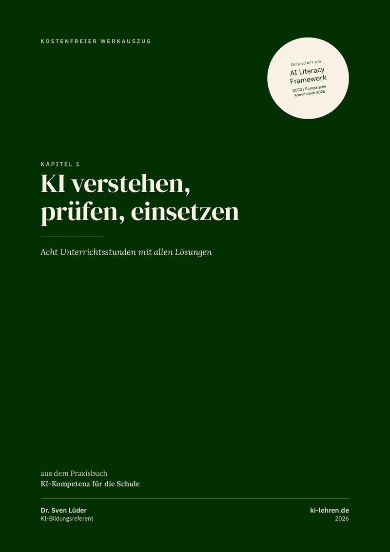 Titelseite des kostenfreien Werkauszugs: KI verstehen, prüfen, einsetzen
